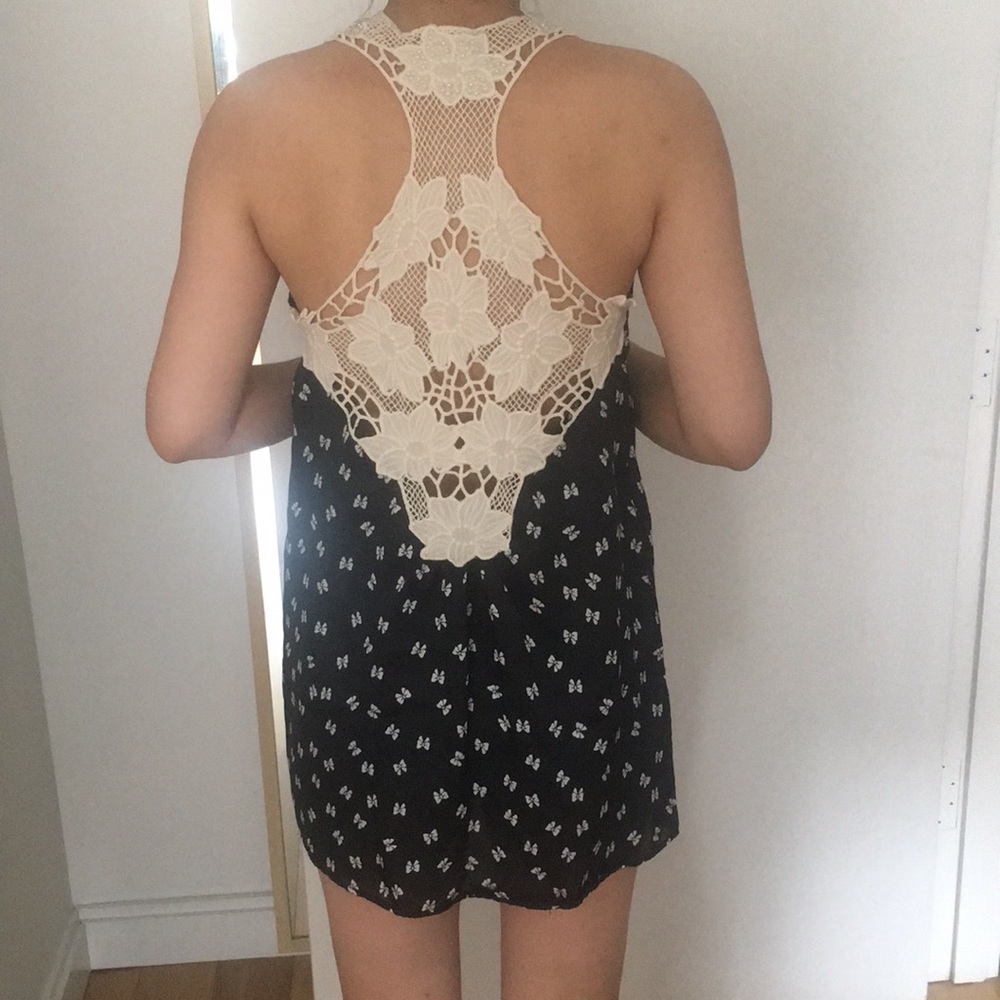 Mini Dress with Open Back Details
